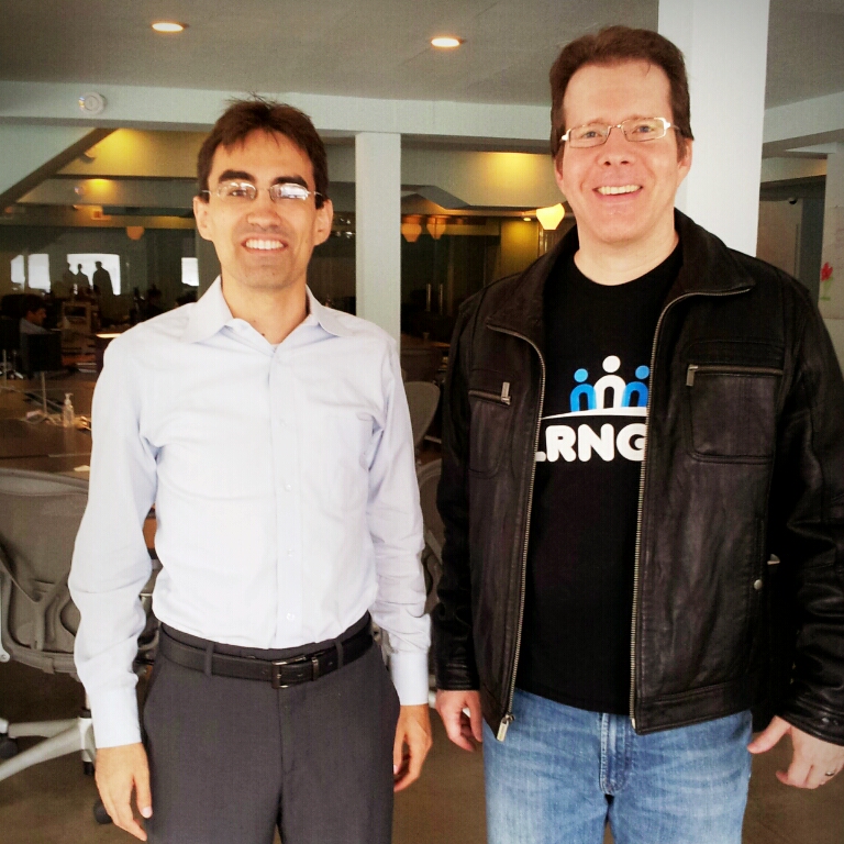 David, founder of LRNGO, dropped by.