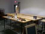 The work benches are almost ready to go.