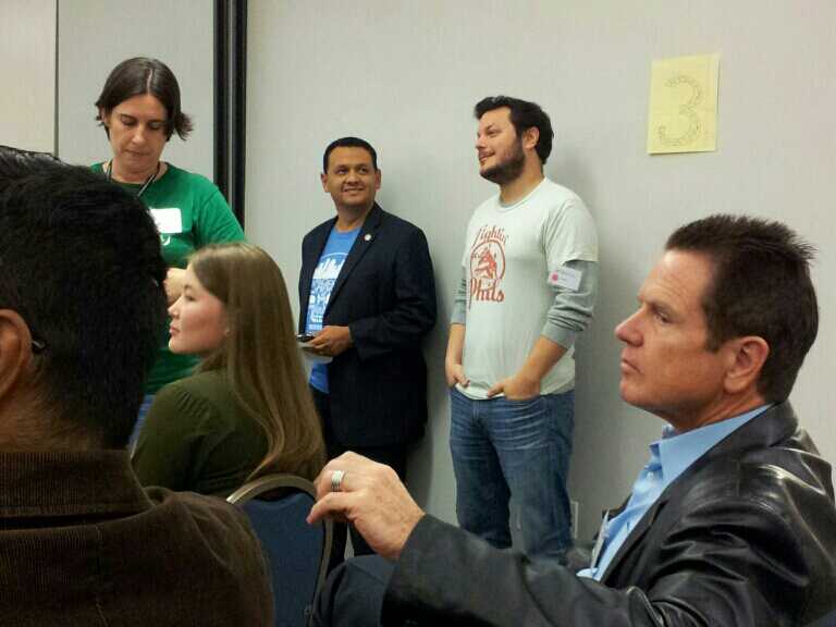Jeff and Councilman Gonzalez before kicking off Houston Startup Weekend Fall 2013.